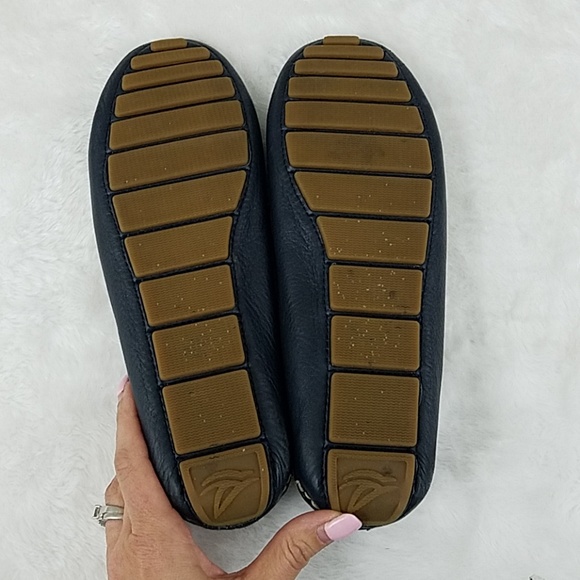 Sperry Top-Sider sz 7 Navy/brown leather boat shoe - Picture 6 of 8